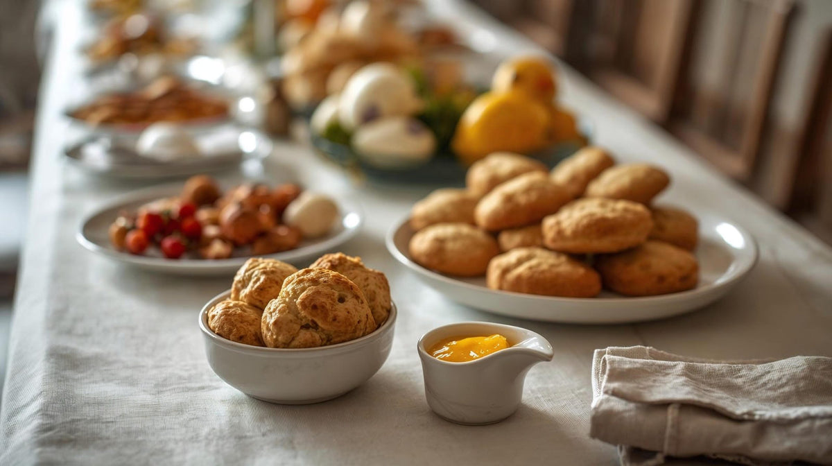 Lemon scones with a simple curd