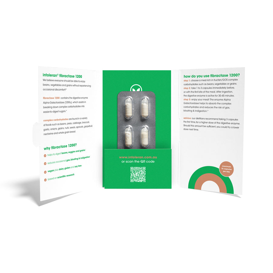 Fibractase 1,200 (6 Capsules, Trial Pack)