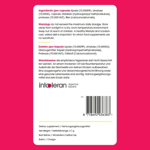 Lipase Mix (6 Capsules, Trial Pack)